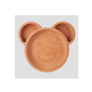 Conception de visage de lapin de plante de service en bois pour salade de pain de fruits pour plats d'assiette plateau de service en bois - Product Image 2