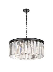 Lámpara Colgante Redonda de Cristal, Estilo Hollywood Glam, Decoración Interior Moderna para Sala de Estar, Uso en Interiores - Product Image 4