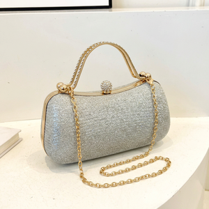 Sparkling <b>Glitter</b> Evening Clutch <b>Bag</b> Crystal Rhinestone Chain Shoulder <b>Bag</b> Women Party Wedding Banquet Handbag - Product Image 1