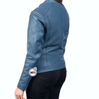 Blouson en cuir respirant pour femme, style moto, automne-hiver, fermeture éclair, manches longues, chaud, pour l'extérieur, service OEM, neuf