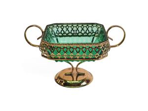 Stand de service de chocolat de vente chaude avec support de chocolat poli d'or pour le service de chocolat et le dessert servant des articles de table - Product Image 4