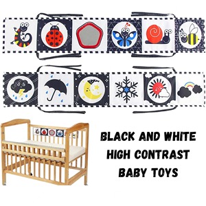 Juguetes sensoriales infantiles a granel al por mayor, papel arrugado, libros suaves en blanco y negro de alto contraste para aprendizaje temprano y Montessori - Product Image 5