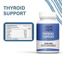 Compléments Alimentaires ODM OEM pour le Soutien de la Thyroïde, Capsules de 500 mg, 60 Comprimés