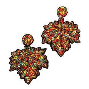 Trendy Handwork Beaded Embroidery XO XO <b>Earring</b> With Elegant <b>Cuteness</b> And Handmade Jewelry Touch From India - Product Image 5