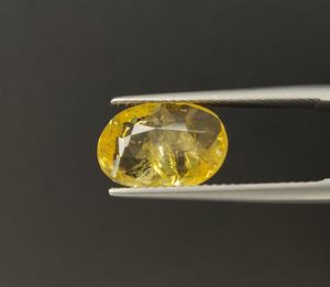 Meilleur prix saphir jaune naturel sans chaleur coupe ovale 4.70 carat taille de bague de haute qualité septembre pierre de naissance pour l'astrologie - Product Image 2