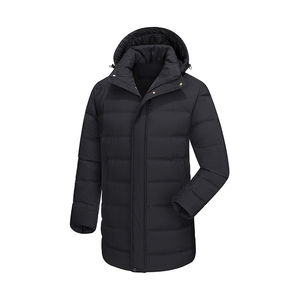 Veste d'hiver pour homme et femme, coupe-vent, en laine et cuir, style formel, motif camouflage, logo sur le devant, couleur personnalisée - Product Image 6