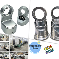 Pièces de robot humanoïde industriel usinées CNC 5 axes de précision sur mesure, composants de rechange, pièces de joint, pièces de bras robotique, électroérosion à fil