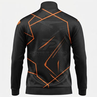 Blouson de sport respirant pour homme à col montant avec logo frontal, fermeture éclair intégrale, idéal pour la gym, la course, l'entraînement et les tenues d'équipe (vente en gros)