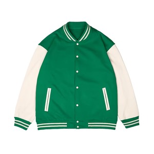 Nueva chaqueta Varisty con logotipo personalizado para hombre de la mejor calidad para hombre y chaqueta con cuello levantado de primavera con patrón de letras para hombre - Product Image 4