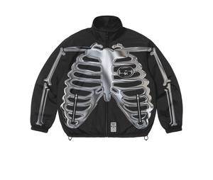 Ensembles de survêtements personnalisés en toile délavée avec fermeture éclair, vestes de travail, sweats à logo graphique, pantalons de survêtement, streetwear hip-hop - Product Image 3