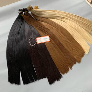 Vente en gros 100% Remy naturel brésilien Extension de cheveux kératine brute Nano pointe Double dessiné par les humains Vietnam meilleur prix de l'usine - Product Image 5