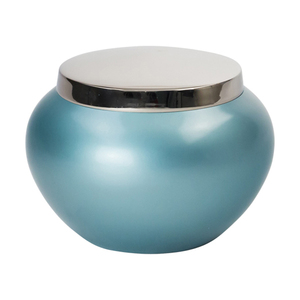 Antique Silver Cremation Urn Uniquely Designed Handcrafted American Style Metal Funeral <b>Ashes</b> <b>Keepsake</b> Storage Casket - Product Image 3