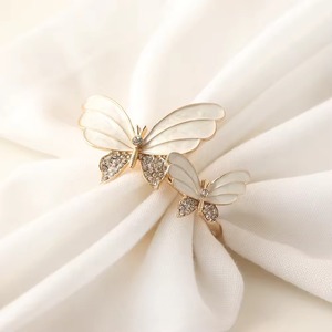 Porte-serviette papillon en résine et cristal pour décoration de table élégante, événements de mariage, fêtes, hôtel, salle à manger, accent étincelant - Product Image 5