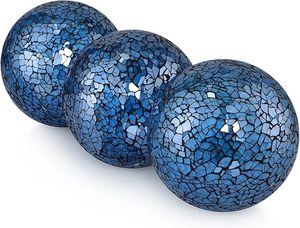 Esfera de vidrio de mosaico creativo hecho a mano adornos de bola decorativos para el hogar para regalo - Product Image 2