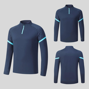 Service OEM en gros, maillots de football personnalisés par sublimation, unisexe, col montant, manches longues, pull d'entraînement léger - Product Image 5