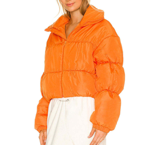 Nouvelle arrivée, doudoune pour femmes, style matelassé, personnalisable, brillante, imperméable, respirante, coupe-vent, écologique - Product Image 3