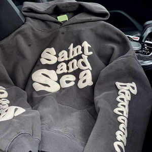 Sudadera con capucha y cremallera personalizada unisex, ropa de invierno informal para telas bordadas con estampado de hojaldre, venta al por mayor, diseño personalizado para hombres - Product Image 6