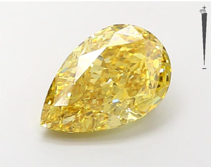 เพชรทรงลูกแพร์สีเหลืองสดใส น้ำหนัก 2.81 กะรัต ได้รับการรับรองจาก GIA IGI เพาะเลี้ยงในห้องปฏิบัติการด้วยวิธี CVD HPHT ขายส่งจากโรงงาน - Product Image 1