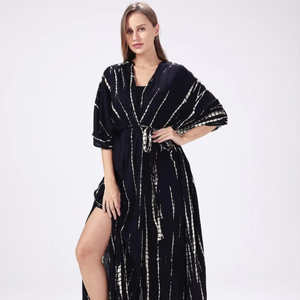 Robes décontractées Tye and Dye Robs vintage pour femmes avec imprimé Tye and Dye vintage unique - Product Image 1