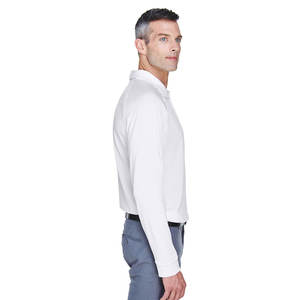 Primavera otoño manga larga cuello en V botón para hombre camisa casual polo - Product Image 6