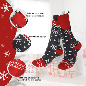 Chaussettes chauffantes électriques pour hommes avec contrôle par application, batterie rechargeable, lavables pour la chasse et le ski par temps froid - Product Image 2