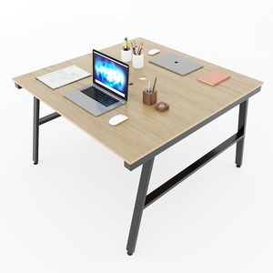 Aconcept HBAC039 Mesa de Centro Moderna Minimalista de 2 Piezas, 120x120cm, en Forma de L, de Madera Contrachapada Recubierta de Melamina, Patas de Hierro, Independiente - Product Image 1