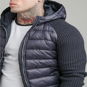 Nouvel arrivage de veste d'hiver matelassée brillante pour hommes coupe-vent veste à capuche épaisse et rembourrée - Product Image 5