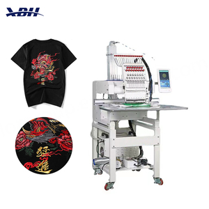 เครื่องปัก XBH ขนาด 360x510 มม. สำหรับปักหมวก เสื้อยืด แบบคอมพิวเตอร์ ระบบเปลี่ยนสีอัตโนมัติ ใช้ในบ้านสำหรับงานตัดเย็บเสื้อผ้า - Product Image 3