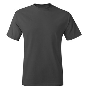 T-shirt d'été 100% coton pour hommes de haute qualité coupe ample imprimé simple col en O extensible couleur unie confortable et élégant - Product Image 5