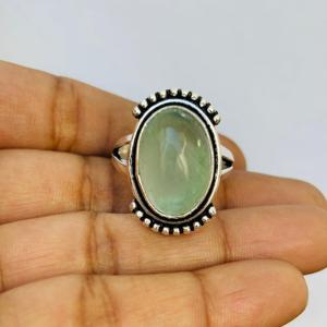 Anillo ovalado de Plata de Ley 925 con piedras preciosas de fluorita originales al por mayor para mujer, joyería a precio de fábrica - Product Image 4