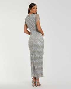 Vestido de fiesta de noche largo antiestático con patrón y decoración de flores de cristal para vestidos de cóctel de fiesta y Club - Product Image 3