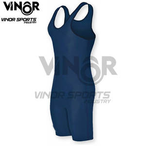 Combinaison en coton une pièce personnalisée Slim Fit couches de base actives Singlet pour hommes Athletic Supporters Wrestling Sportswear - Product Image 3