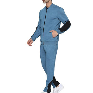 Custom Logo Track Suit Men's Sports Fitted <b>Tracksuit</b> 2022 Custom Logo High Quality Zip Up Men's <b>Plain</b> <b>Tracksuit</b> - Product Image 3
