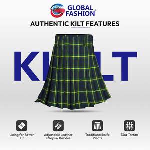 Kilt écossais pour homme, clan Gordon, tartan, meilleur choix, durable, acrylique, laine, boucles antirouille, sangles en cuir véritable, 2026 - Product Image 5