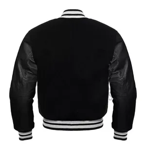 College Varsity Jacket Men Women Letterman Bomber Jacket Blank Bomber Baseball Jacket Custom Letter - Product Image 5
