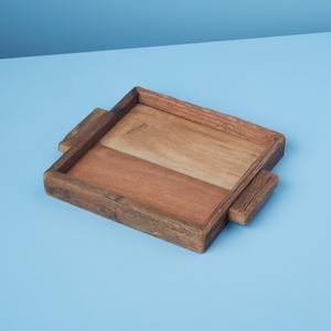 Wholesale wooden tray <b>set</b> for exports best quality competitive price natural <b>square</b> hardwood trays - Product Image 2