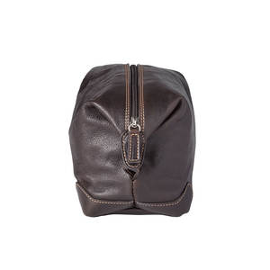 Factory Direct Supply Large Leather Casual <b>Shave</b> Kit Bag Zipper Closure Letter <b>Light</b> Weight Custom Sizes Available Reasonable - Product Image 4