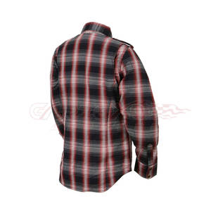 Camisa de franela de motocicleta para mujeres motociclistas Protección de armadura CE con múltiples bolsillos - Product Image 2