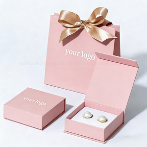 Factory Custom Jewelry Luxury Magnetic Flap Paper Box <strong>Wedding</strong> Favors Gift Packaging Box with Logo for Necklace Earring Bracelet - Product Image 3