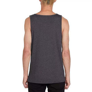 Camiseta sin mangas de algodón 100% de gimnasio para hombre, personalizada, informal, de verano, para entrenamiento, Fitness, transpirable, de Color sólido, venta al por mayor, de punto para culturismo - Product Image 1