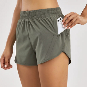 Short de course athlétique pour femmes à la mode à la mode-Short de survêtement athlétique en polyester en nylon pour la course à pied Vêtements de sport légers - Product Image 6