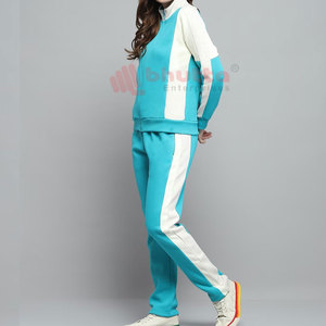 Survêtement décontracté grande taille pour femmes pour l'automne-hiver haute qualité Logo personnalisé respirant solide motif ensembles vente d'usine - Product Image 5