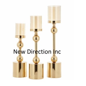 Support de bâton de bougie gravé à la main haut de gamme pour mariage et décoration de la maison support votif de bougie en métal décoratif - Product Image 2