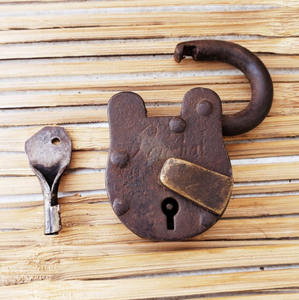 Cadenas de verrouillage en fonte antique décor entièrement fonctionnel et élégant en produit de quincaillerie en laiton - Product Image 4