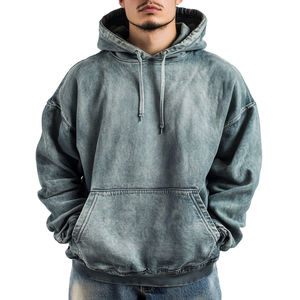 Sweat à capuche d'hiver pour hommes avec impression personnalisée sweats à capuche lavés à l'acide nouveau style de qualité supérieure pour hommes lavés à l'acide - Product Image 3