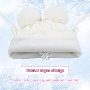 Gorro de punto Jacquard de invierno, gorro corto sin puños bordado con logotipo personalizado - Product Image 4