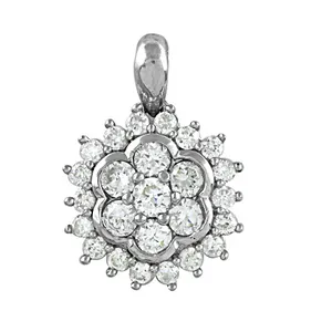 Pendentif en argent et or rose fait à la main pour femmes avec plaqué rhodium, pendentifs à breloques ou motif numérique, cadeau - Product Image 3