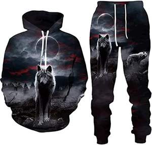 Nouveau style, logo personnalisé, survêtement d'hiver en coton évasé pour homme, jogging, streetwear, ensemble sweat-shirt et pantalon de jogging, séchage rapide, respirant - Product Image 5