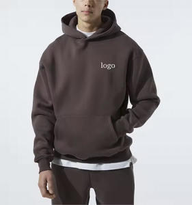 Pull à capuche personnalisé unisexe 100% coton biologique imprimé lourd et surdimensionné Street Wear mode pour hommes pour l'hiver - Product Image 6