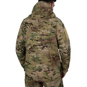 Chaqueta Softshell resistente al agua para hombre con forro polar de tela de lona con cuello levantado Camo Fleece Softshell - Product Image 2